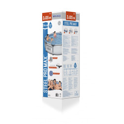 Basen Stelażowy Steel Pro MAX 305x76 Okrągły 10FT BESTWAY DuraPlus FrameLink