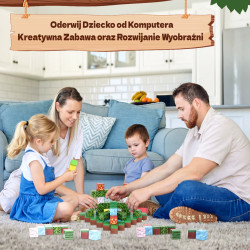 Klocki Magnetyczne Minecraft 128 szt. – Polana i Zatoczka | Zabawkolandia24