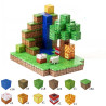 Klocki Magnetyczne Minecraft 128 szt. – Polana z Wodospadem | Zabawkolandia24