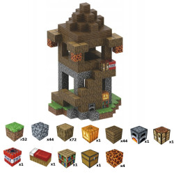 Klocki Magnetyczne Minecraft 224 szt. – Wieża Obserwacyjna – T060