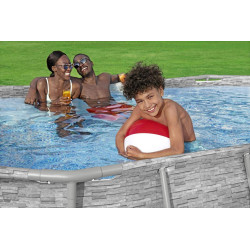 Basen stelażowy Power Steel Swim Vista z oknem 427x250x100 14x8FT BESTWAY 7w1