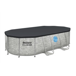 Basen stelażowy Power Steel Swim Vista z oknem 427x250x100 14x8FT BESTWAY 7w1