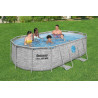 Basen stelażowy Power Steel Swim Vista z oknem 427x250x100 14x8FT BESTWAY 7w1