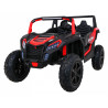 Buggy ATV Strong Racing dla 2 dzieci Czerwony + Silnik bezszczotkowy + Pompowane koła + Audio LED