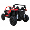Buggy ATV Strong Racing dla 2 dzieci Czerwony + Silnik bezszczotkowy + Pompowane koła + Audio LED