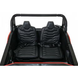 Buggy ATV Strong Racing dla 2 dzieci Czerwony + Silnik bezszczotkowy + Pompowane koła + Audio LED