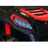 Buggy ATV Strong Racing dla 2 dzieci Czerwony + Silnik bezszczotkowy + Pompowane koła + Audio LED