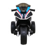 Motor BMW HP4 na akumulator dla dzieci Biały + 3 Koła + LED + MP3 USB + Ekoskóra