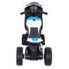 Motor BMW HP4 na akumulator dla dzieci Biały + 3 Koła + LED + MP3 USB + Ekoskóra