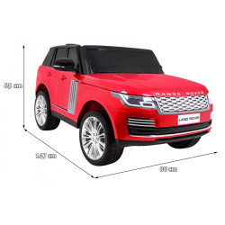 Range Rover HSE Lakierowane Autko dla 2 dzieci Czerwony SUV + Pilot + Panel audio