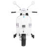 Skuter Vespa elektryczny dla dzieci Biały + Kółka pomocnicze + Audio + Ekoskóra + EVA + Wolny Start