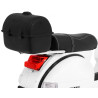 Skuter Vespa elektryczny dla dzieci Biały + Kółka pomocnicze + Audio + Ekoskóra + EVA + Wolny Start