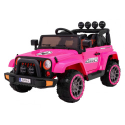 Auto Terenowe Full Time 4WD dla dzieci Różowy + Napęd 4x4 + Pilot + Audio LED + Schowek