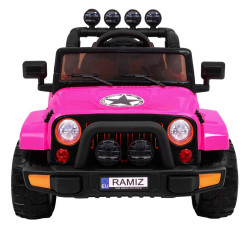 Auto Terenowe Full Time 4WD dla dzieci Różowy + Napęd 4x4 + Pilot + Audio LED + Schowek