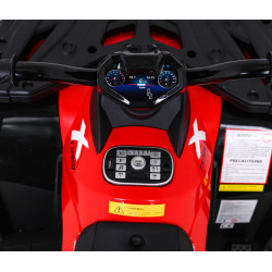 Quad XT-Speed dla dzieci Czerwony + Napęd 4x4 + EVA + Wolny Start + Radio MP3 + LED