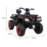 Quad XT-Speed dla dzieci Czerwony + Napęd 4x4 + EVA + Wolny Start + Radio MP3 + LED