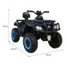 Quad XT-Speed dla dzieci Niebieski + Napęd 4x4 + EVA + Wolny Start + Radio MP3 + LED