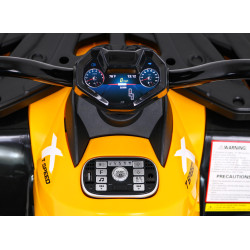 Quad XT-Speed dla dzieci Żółty + Napęd 4x4 + EVA + Wolny Start + Radio MP3 + LED