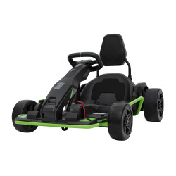 Gokart Fast 3 Drift na akumulator dla dzieci Czarny + Funkcja driftu + Silniki 2x150W + Radio LED + Pasy