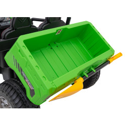 Auto Pick-Up Speed 900 dla dzieci Zielony + Napęd 4x4 + Ruchomy kiper + Bagażnik + Pilot + Łopatka + Audio LED