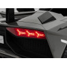 Lamborghini Aventador SV na akumulator dla 2 dzieci Szary + Silnik bezszczotkowy + Pompowane koła + Audio LED
