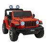 Jeep Wrangler Rubicon na akumulator dla dzieci Pomarańczowy + Pilot + Radio MP3 LED + Koła EVA