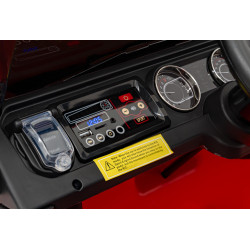 Jeep Wrangler Rubicon na akumulator dla dzieci Pomarańczowy + Pilot + Radio MP3 LED + Koła EVA
