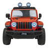 Jeep Wrangler Rubicon na akumulator dla dzieci Pomarańczowy + Pilot + Radio MP3 LED + Koła EVA
