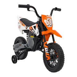 Motor PANTONE 361C na akumulator dla dzieci Pomarańczowy + Panel audio + Wolny Start + Koła EVA
