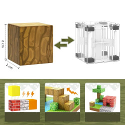 Klocki Magnetyczne Minecraft 100 szt. - 8 magnesów - Czerwony Domek