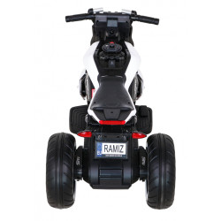 Motor Future na akumulator dla dzieci Biały + Panel audio + Wolny Start + Koła EVA