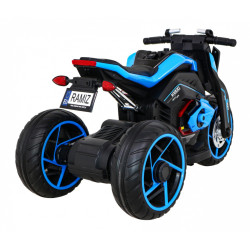 Motor Future na akumulator dla dzieci Niebieski + Panel audio + Wolny Start + Koła EVA