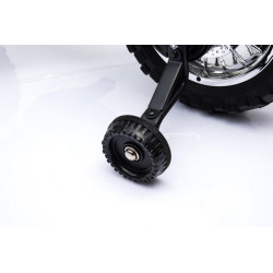 Motorek Cross dla dzieci Pojazd na akumulator Zielony + Pomocnicze kółka + Dźwięki LED