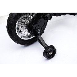 Motorek Cross dla dzieci Pojazd na akumulator Zielony + Pomocnicze kółka + Dźwięki LED