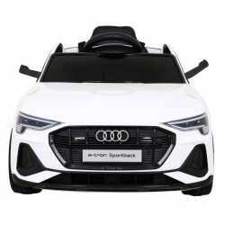 Audi E-Tron Sportback dla dzieci Biały + Pilot + Napęd 4x4 + Wolny Start + Radio MP3 + LED