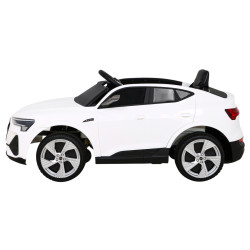 Audi E-Tron Sportback dla dzieci Biały + Pilot + Napęd 4x4 + Wolny Start + Radio MP3 + LED