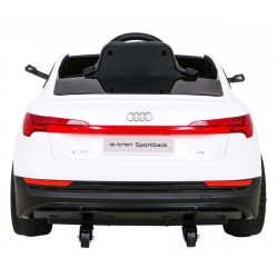 Audi E-Tron Sportback dla dzieci Biały + Pilot + Napęd 4x4 + Wolny Start + Radio MP3 + LED