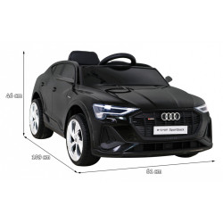 Audi E-Tron Sportback dla dzieci Czarny + Pilot + Napęd 4x4 + Wolny Start + Radio MP3 + LED