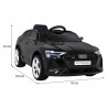 Audi E-Tron Sportback dla dzieci Czarny + Pilot + Napęd 4x4 + Wolny Start + Radio MP3 + LED