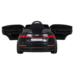 Audi E-Tron Sportback dla dzieci Czarny + Pilot + Napęd 4x4 + Wolny Start + Radio MP3 + LED