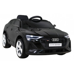 Audi E-Tron Sportback dla dzieci Czarny + Pilot + Napęd 4x4 + Wolny Start + Radio MP3 + LED
