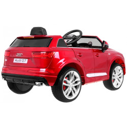 Audi Q7 Quattro S-Line na akumulator Lakier Czerwony SUV + Pilot
