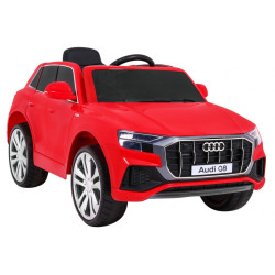 Audi Q8 Lift na akumulator dla dzieci Czerwony SUV + Pilot