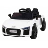 Audi R8 na akumulator dla dzieci Biały + Pilot + EVA + Wolny Start + MP3 LED