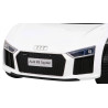 Audi R8 na akumulator dla dzieci Biały + Pilot + EVA + Wolny Start + MP3 LED