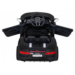 Audi R8 na akumulator dla dzieci Czarny + Pilot + EVA + Wolny Start + MP3 LED