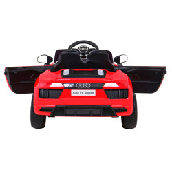 Audi R8 na akumulator dla dzieci Czerwony + Pilot + EVA + Wolny Start + MP3 LED