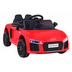 Audi R8 na akumulator dla dzieci Czerwony + Pilot + EVA + Wolny Start + MP3 LED