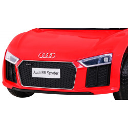 Audi R8 na akumulator dla dzieci Czerwony + Pilot + EVA + Wolny Start + MP3 LED