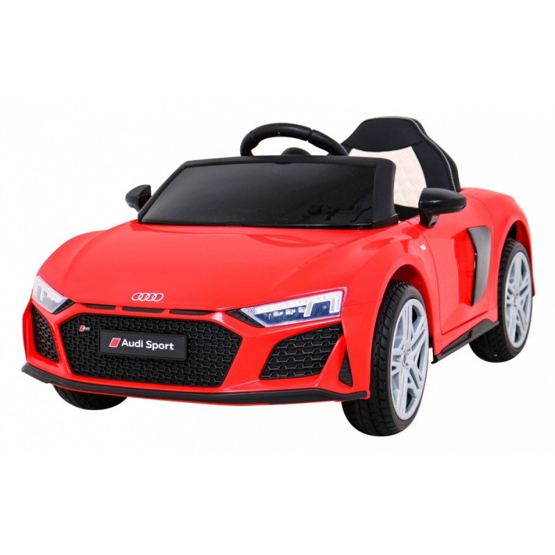 Audi R8 LIFT Samochodzik na akumulator Czerwony + Pilot + Koła EVA + MP3 + LED